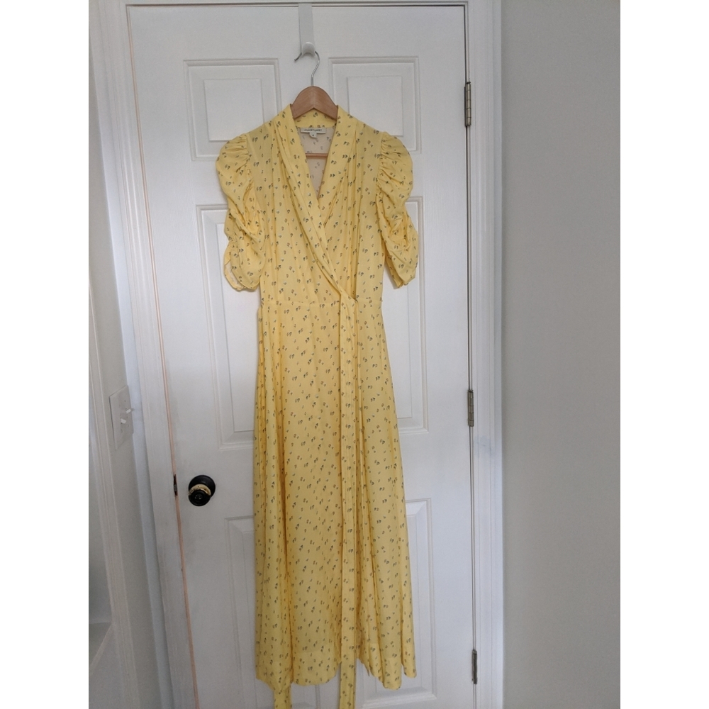 Jill Stuart Puff Sleeve Wrap Dress